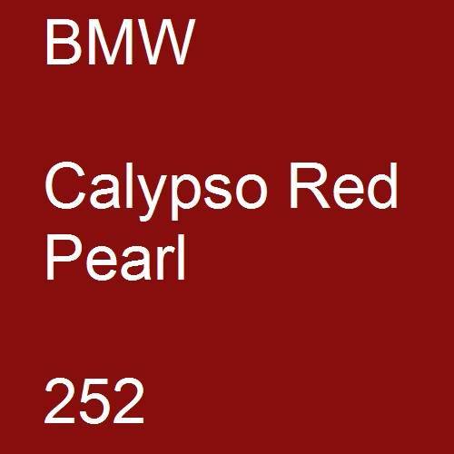 BMW, Calypso Red Pearl, 252.